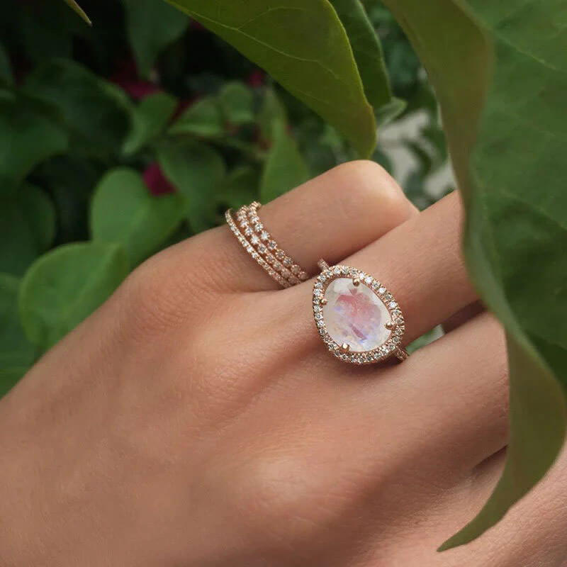 Vintage Moonstone Magic Ring