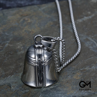 Stainless Steel Cross Bell Pendant