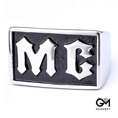 Men's and Women's Text Drop Glue Ring for Men