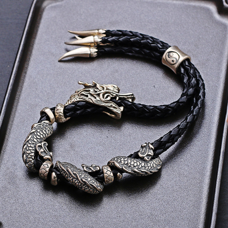 Men's Retro Punk Dragon Bracelet