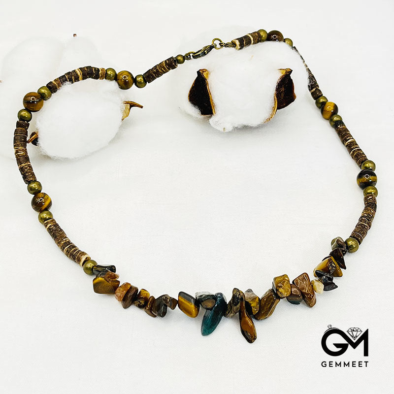 Bohemian Tribal Coconut Shell Necklace