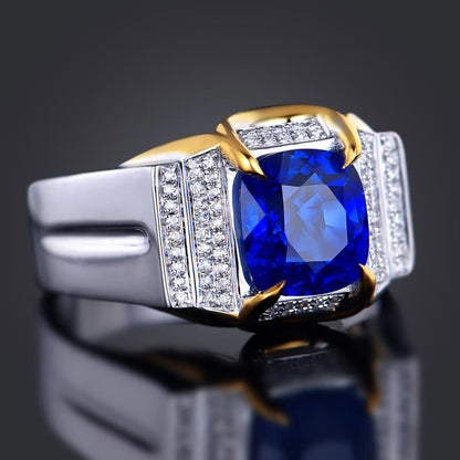 Sri Lankan Sapphire Men's Ring