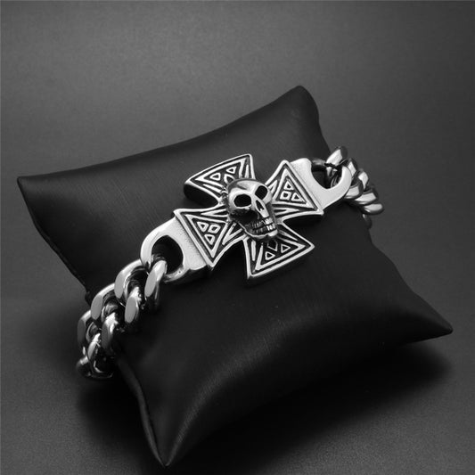 Cross Skull Punk Male Personality Bracelet