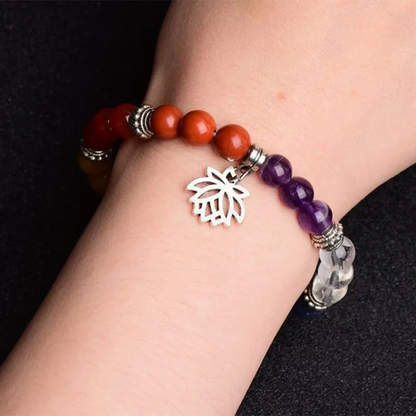 Chakra Lotus Symbol Bracelet