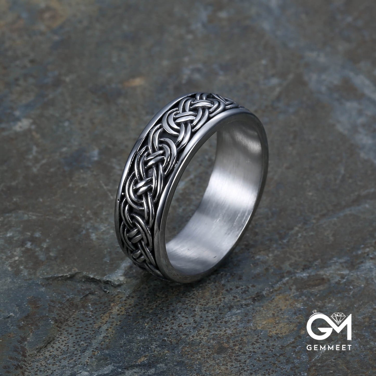 Simple Woven Titanium Steel Ring