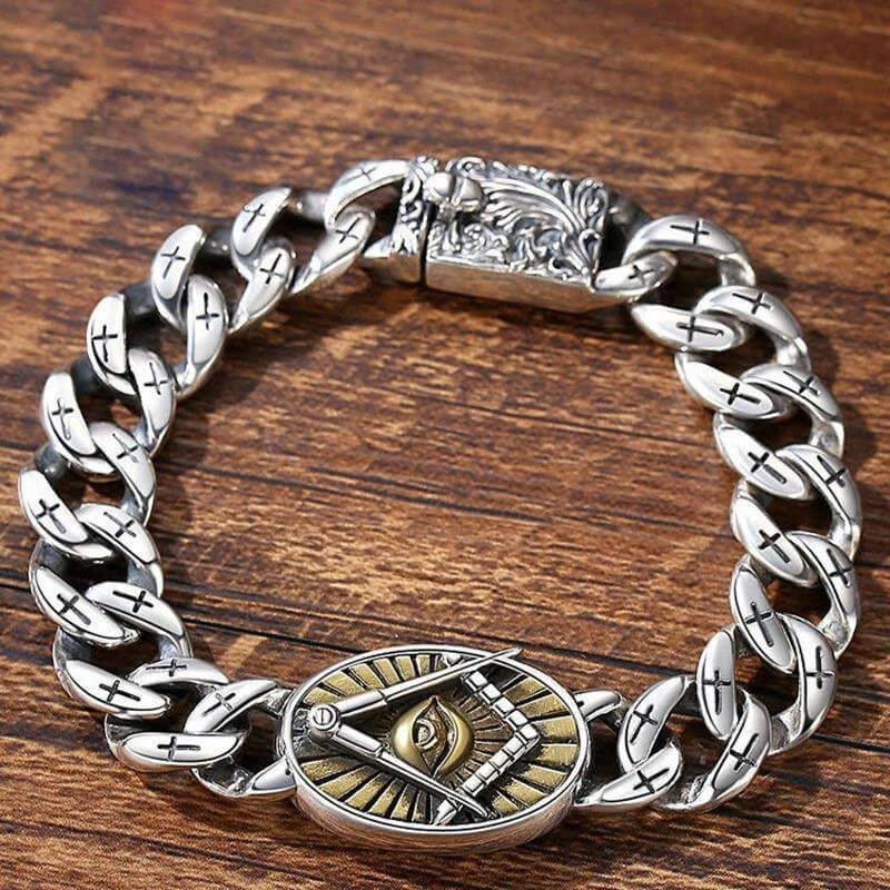 Providence Eye of Horus Cross Pattern Rope Bracelet