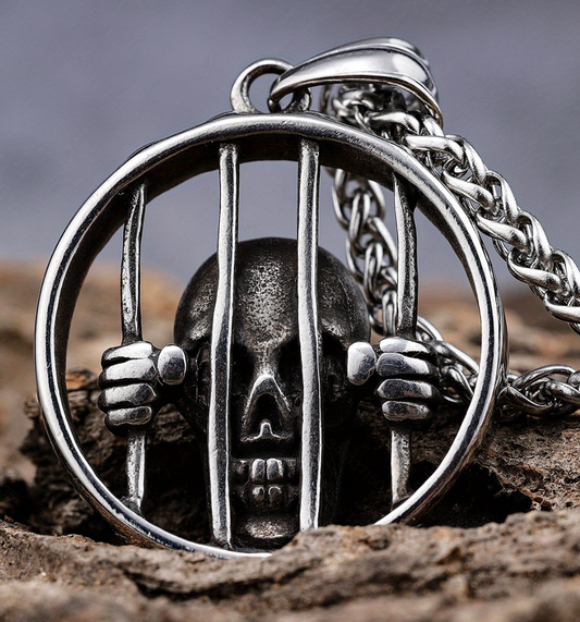 Stainless Steel Skull Pendant Necklace