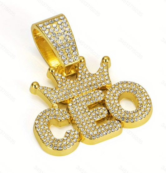 CEO Synthetic Zircon Hip-hop Punk Pendant