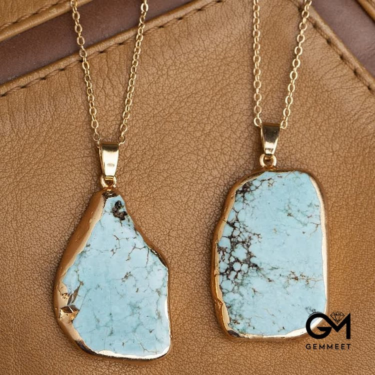 Delicate Irregular Turquoise Necklace