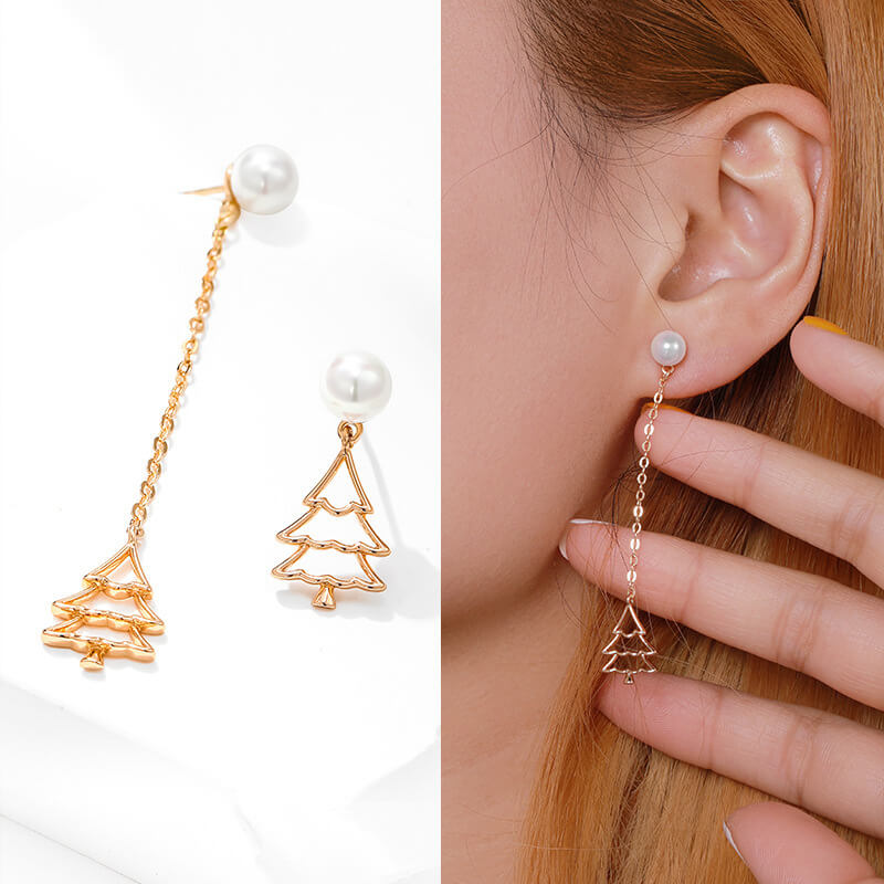 Women's Christmas Bell Snowflake Alloy Earrings