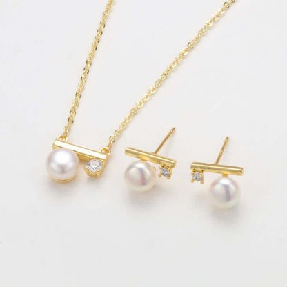 Life is 90% How You React it Pearl Balance Necklace