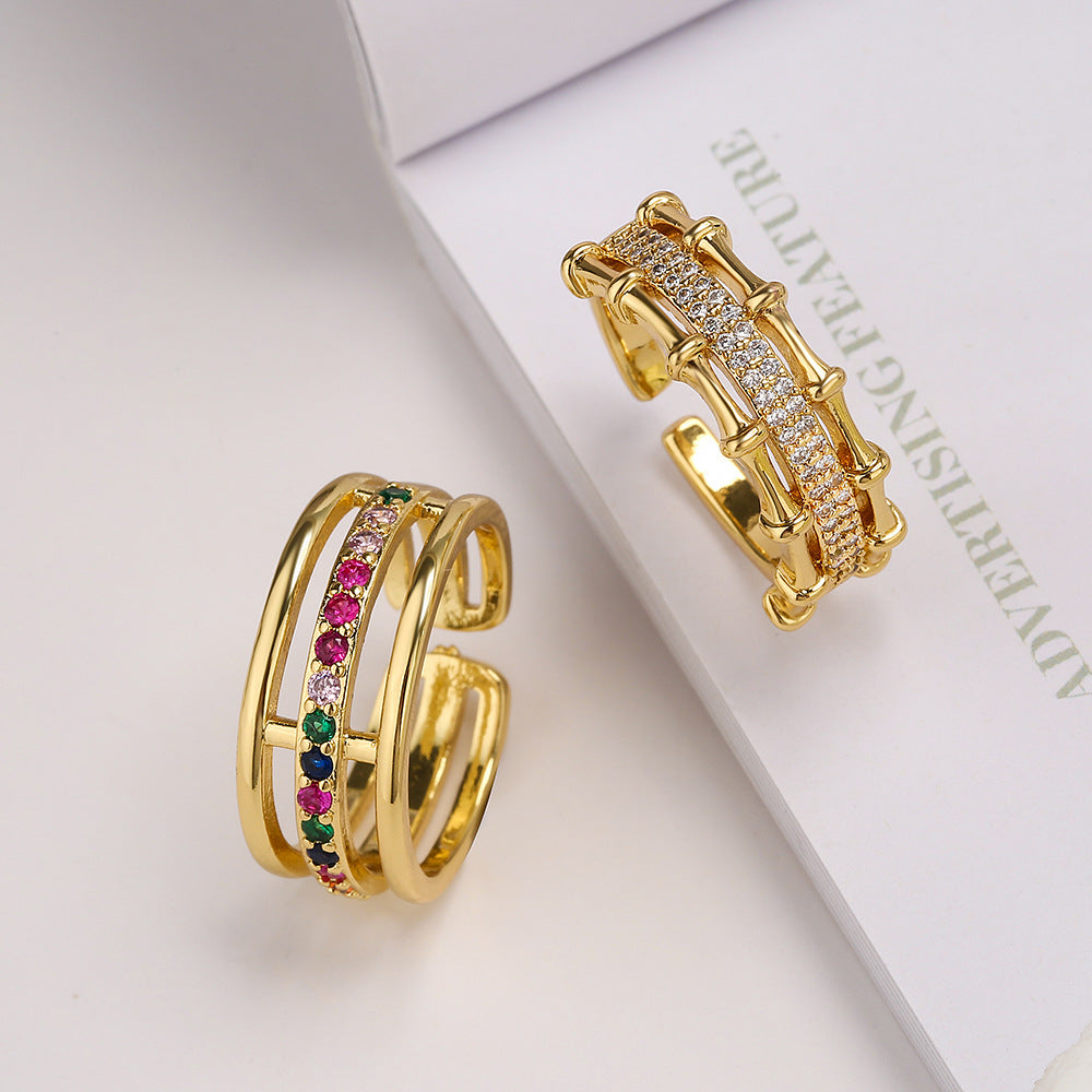 Bohemia Layers Full Stones Band Ring