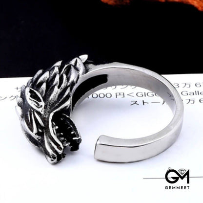 Game of Thrones Ice Wolf House Ring