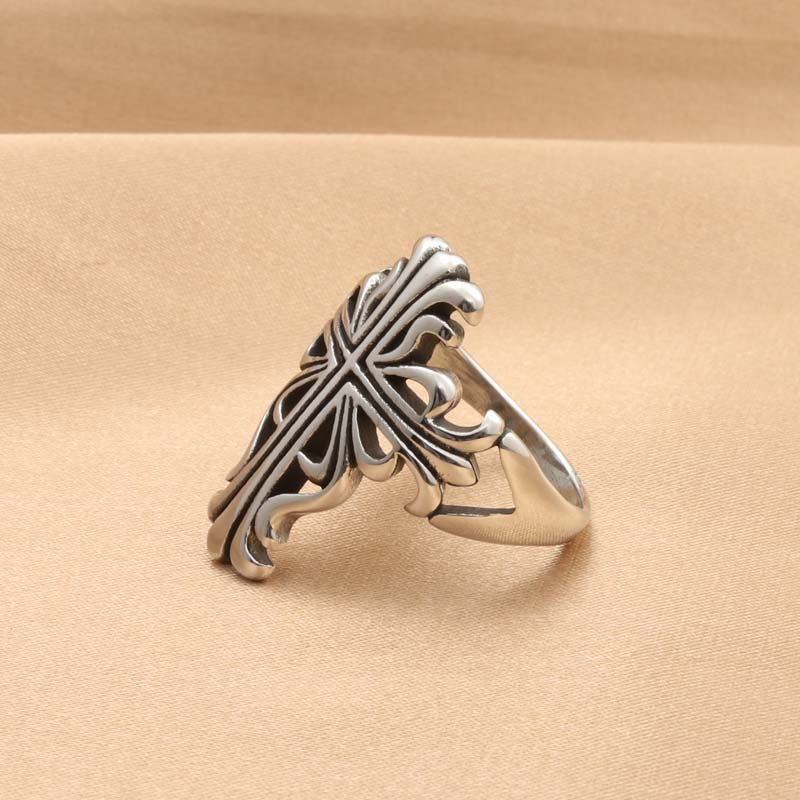 Punk Style Cross Retro Trendy Men's Ring