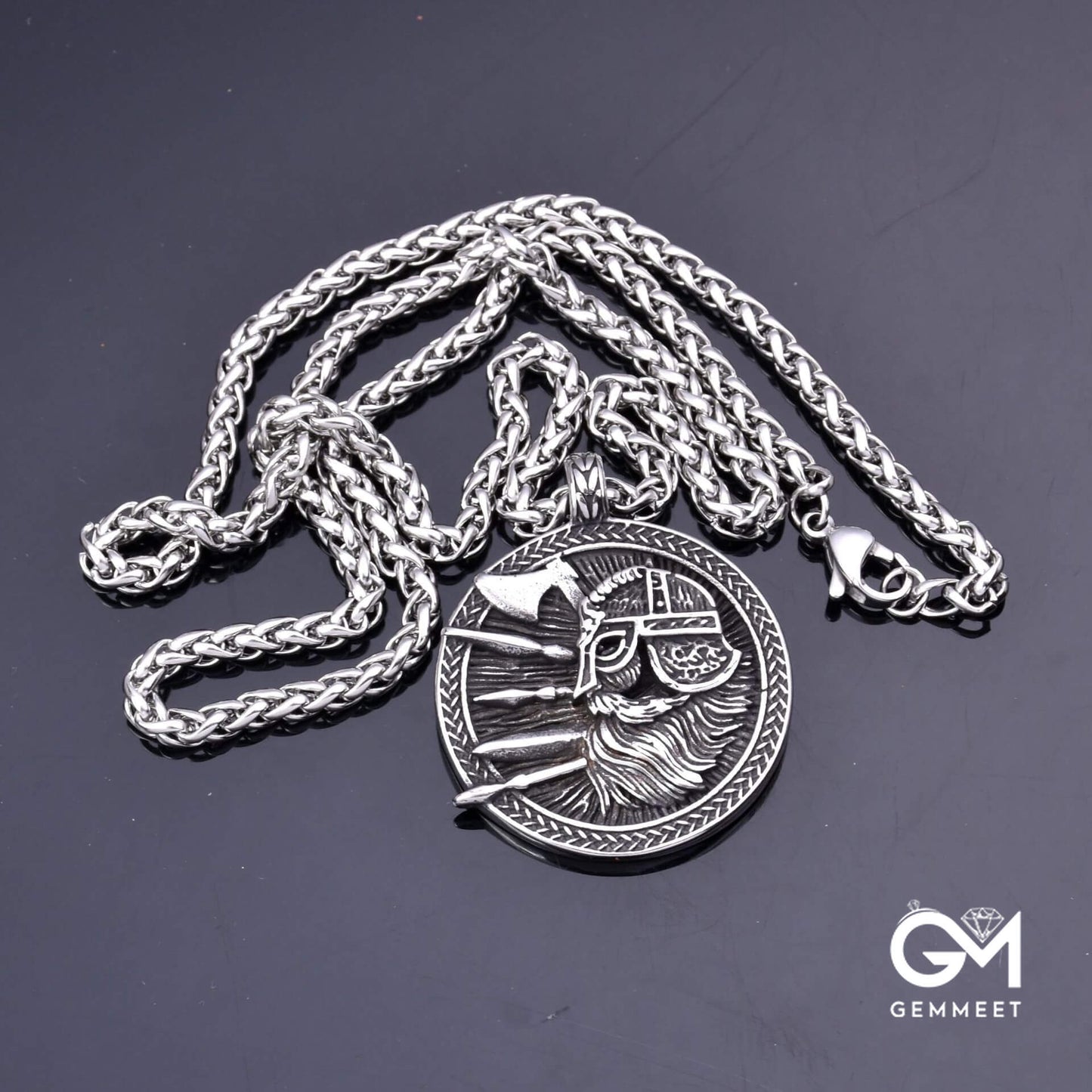 Stainless Steel Viking Odin Weapon Tree of Life Necklace