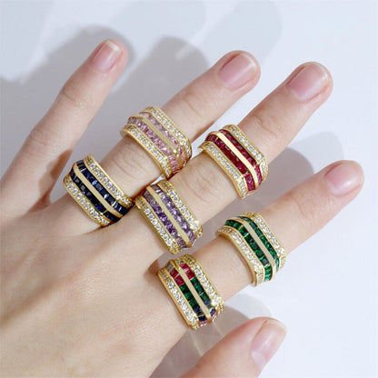 Bohemia Fashion Trendy Multi-Stones Ring