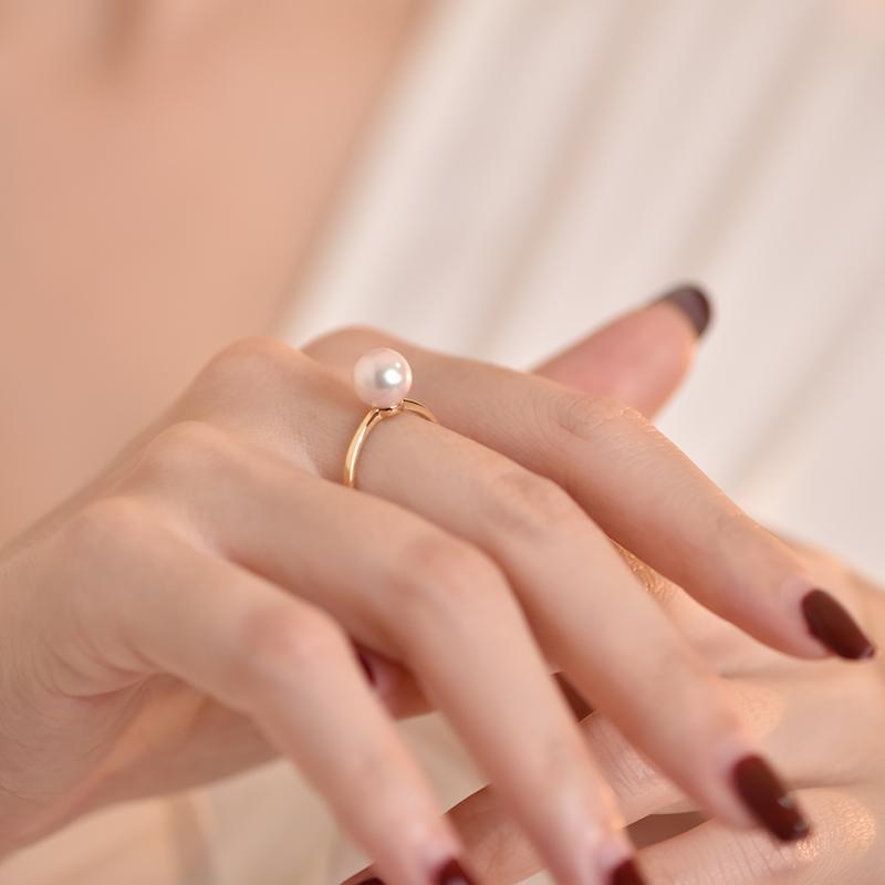 Pearl Embellished Princess Ring