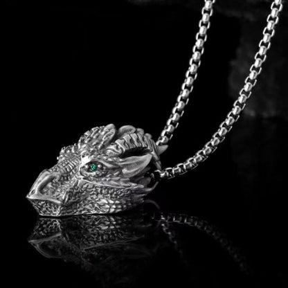 Vintage New Street Hip Hop Dragon Animal Necklace