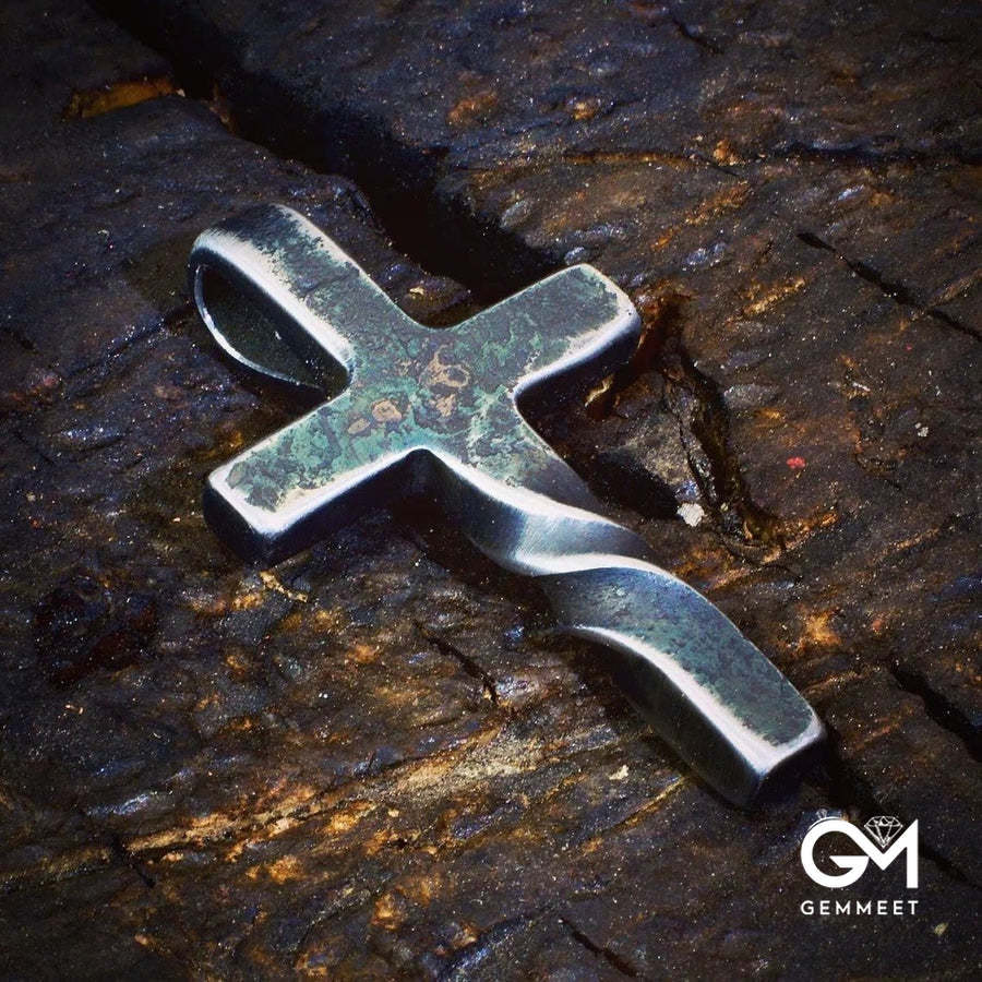 Hammer-cross Men Necklace