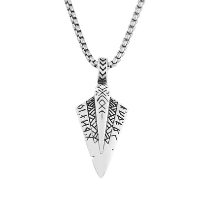 Spearhead Gunny Viking Arrow Necklace