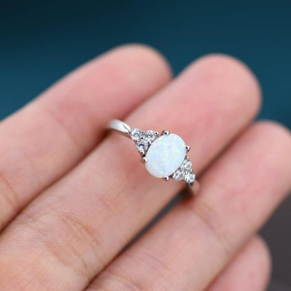 Oval Opal Ring