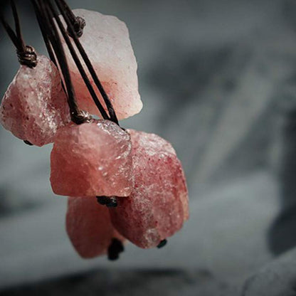 Strawberry Quartz Love & Healing Gemstone Neclace