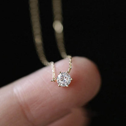 Dainty Shiny Zircon Elegant Necklace