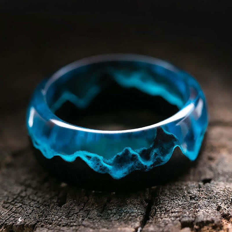 Wood Resin Glow Ring