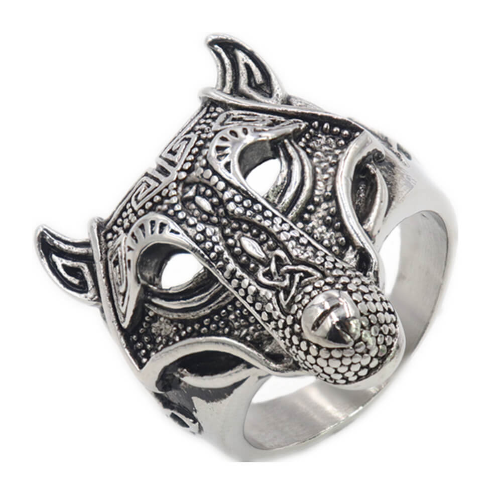 Ancient Greek Mythological Wolf Warrior Ring