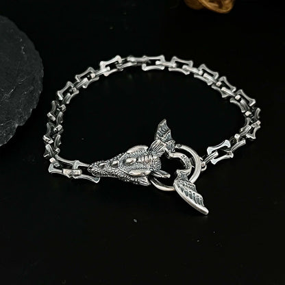 Vintage Men's Evil Dragon Chain Bracelet