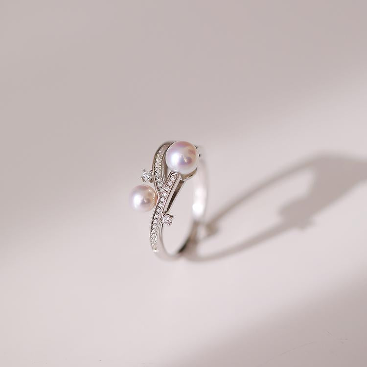 Gemini Pearl Vintage Ring