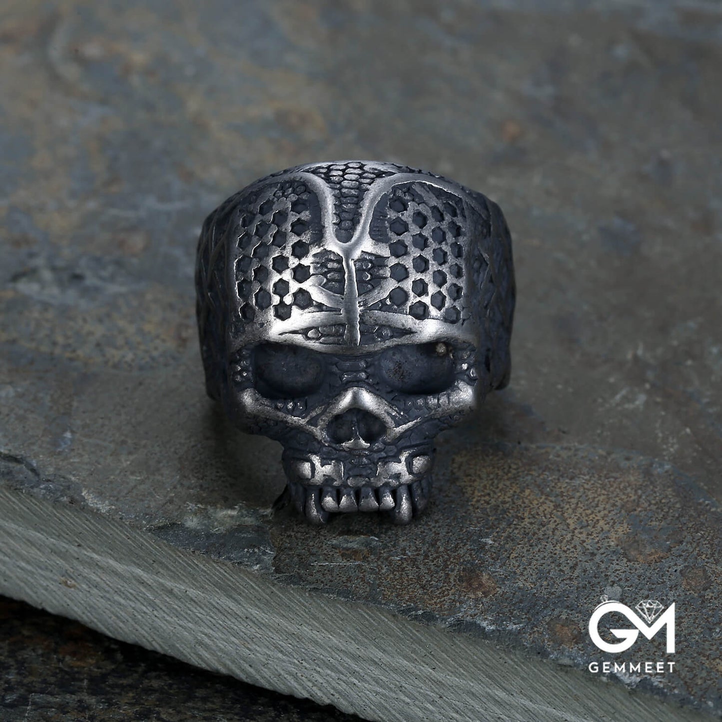 Men's Punk Skull Halloween Themed Ring