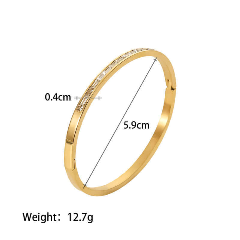 Women's Trending Gold Baguette Bracelet