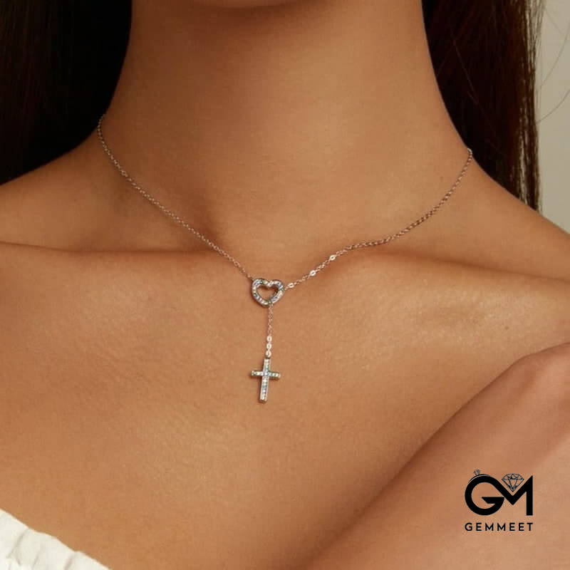 Women's Love & Cross Necklace