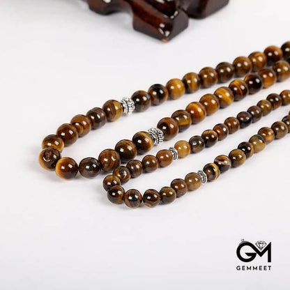 Tiger Eye 33pcs 99pcs Muslim Prayer Rosary Bracelet