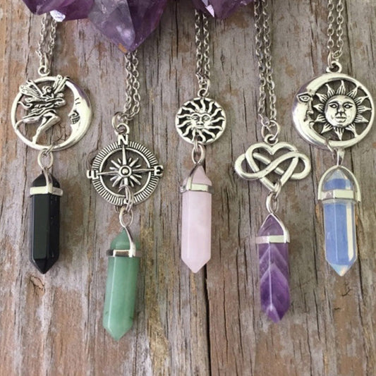 Natural Crystal Stone Necklace