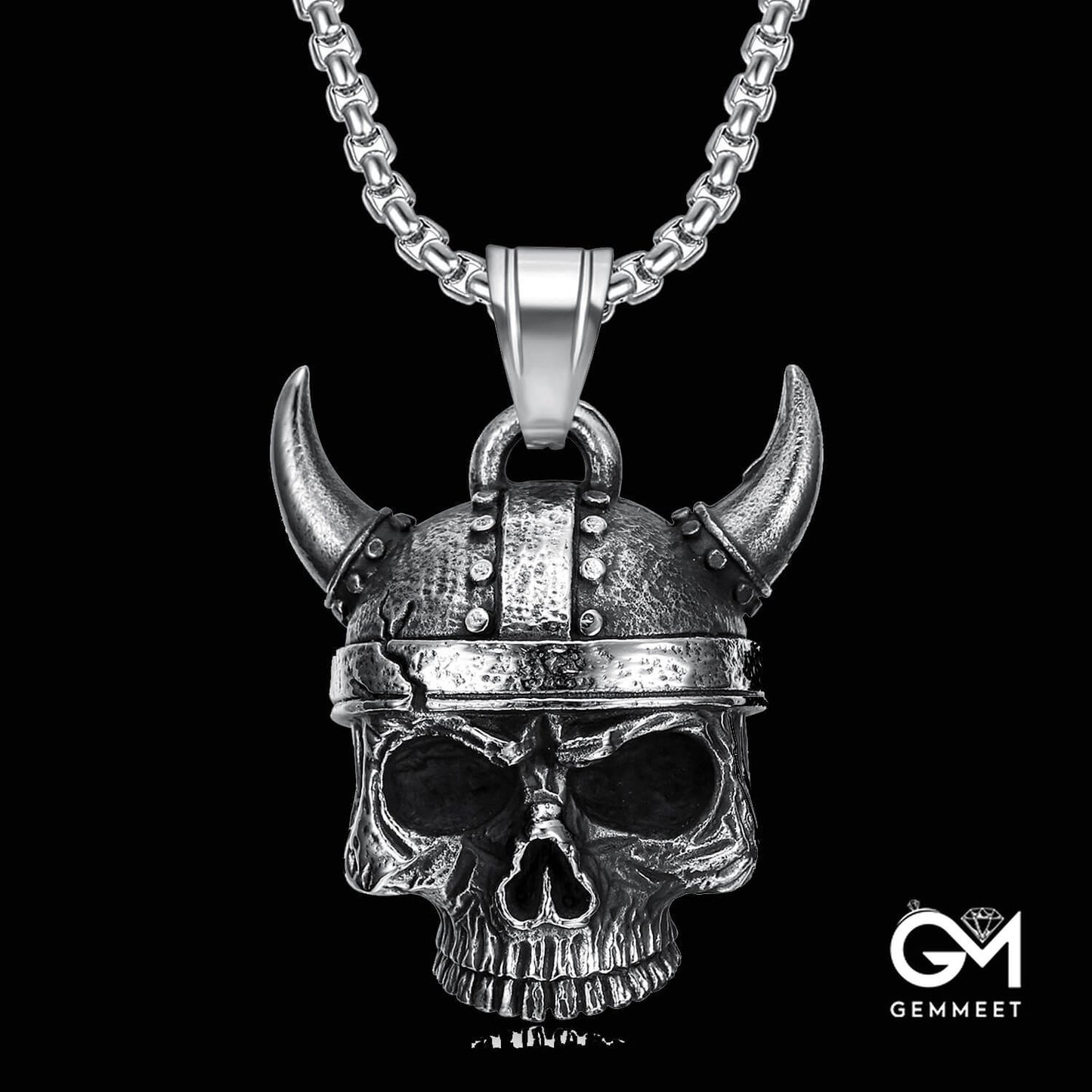 Skeleton Bell Stainless Steel Motorcycle Wind Pendant