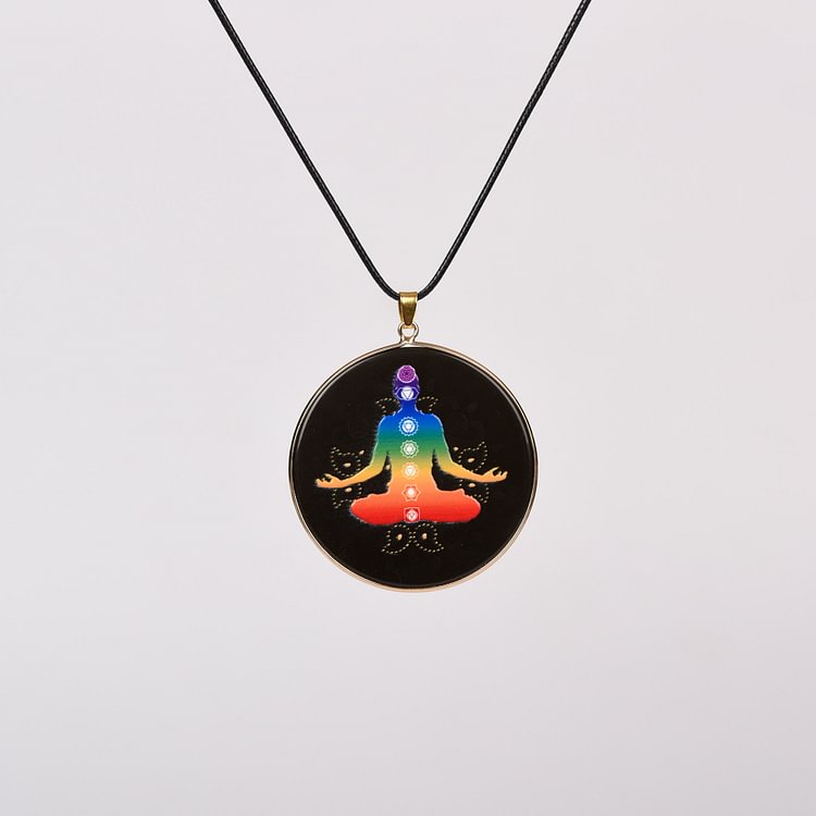 Crystal Hamsa Chakra Tree Of Life Necklace