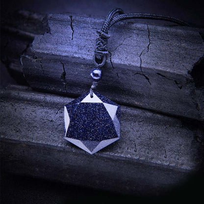 Blue Sandstone Healing Necklace