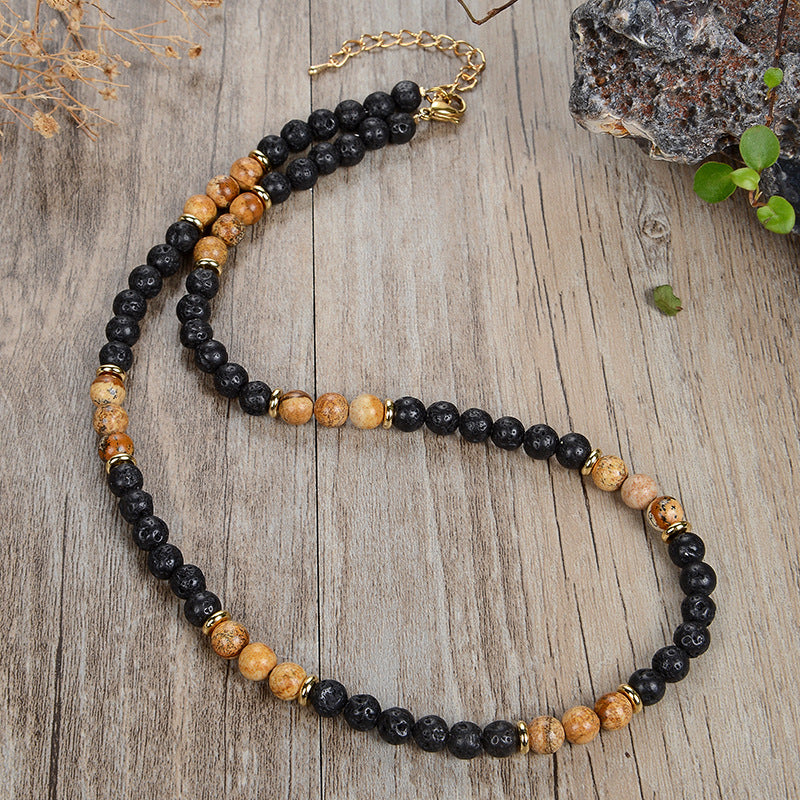 New Stainless Steel Tiger Eye Necklace