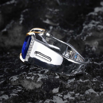 Sri Lankan Sapphire Men's Ring