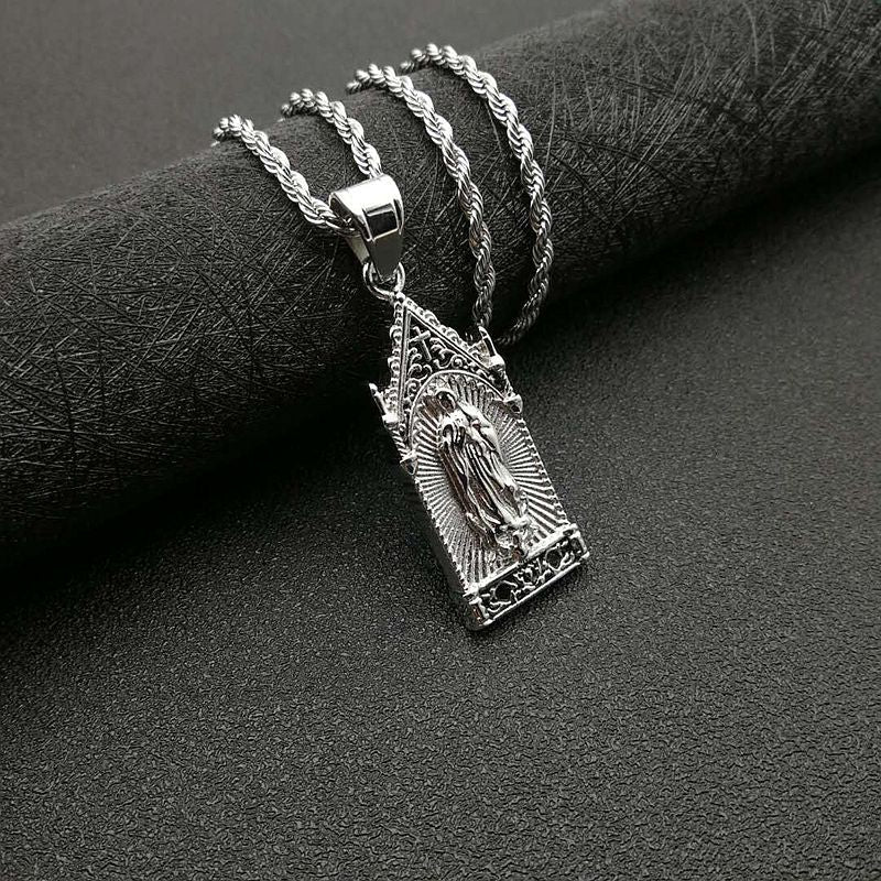 Hip Hop Jewelry Titanium Steel Maria Pendant