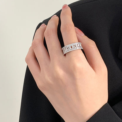 Niche Temperament Geometry Zircon Ring