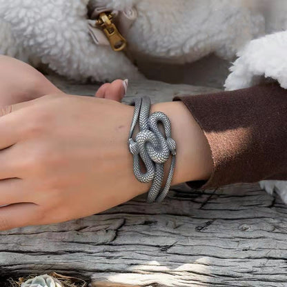 Three-Dimensional Relief Snake Bracelet