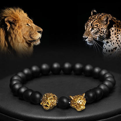 Tiger Eye Lion Panther Beads Bracelet