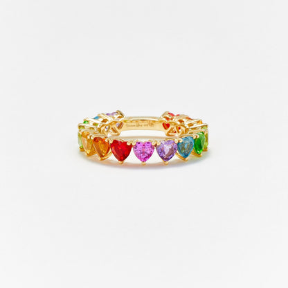 Iridescent Zircon Ring