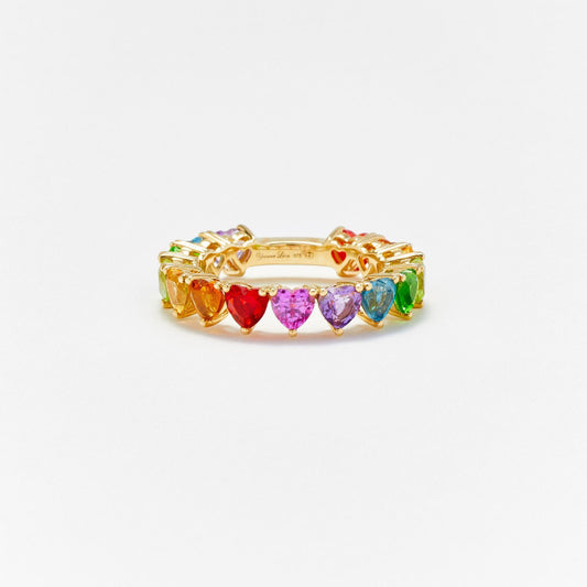 Iridescent Zircon Ring