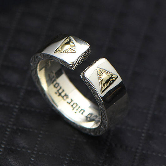 Vintage Men's Eye Of God Omniscient Ring