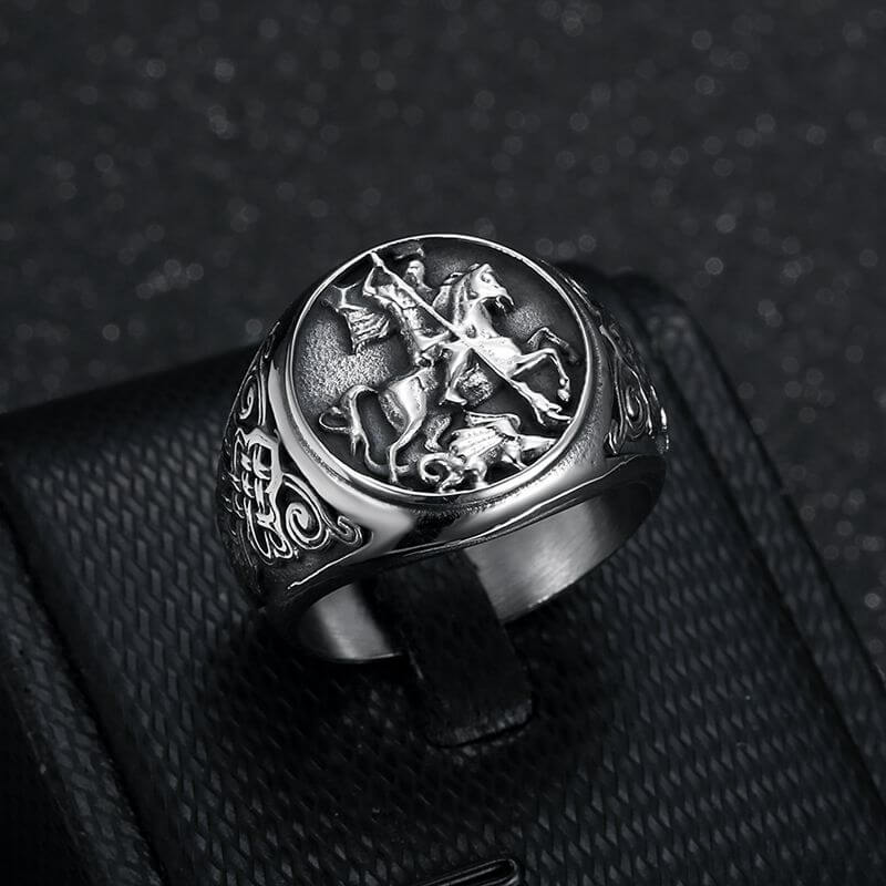 Vintage Paladin Dragon Slaying Ring