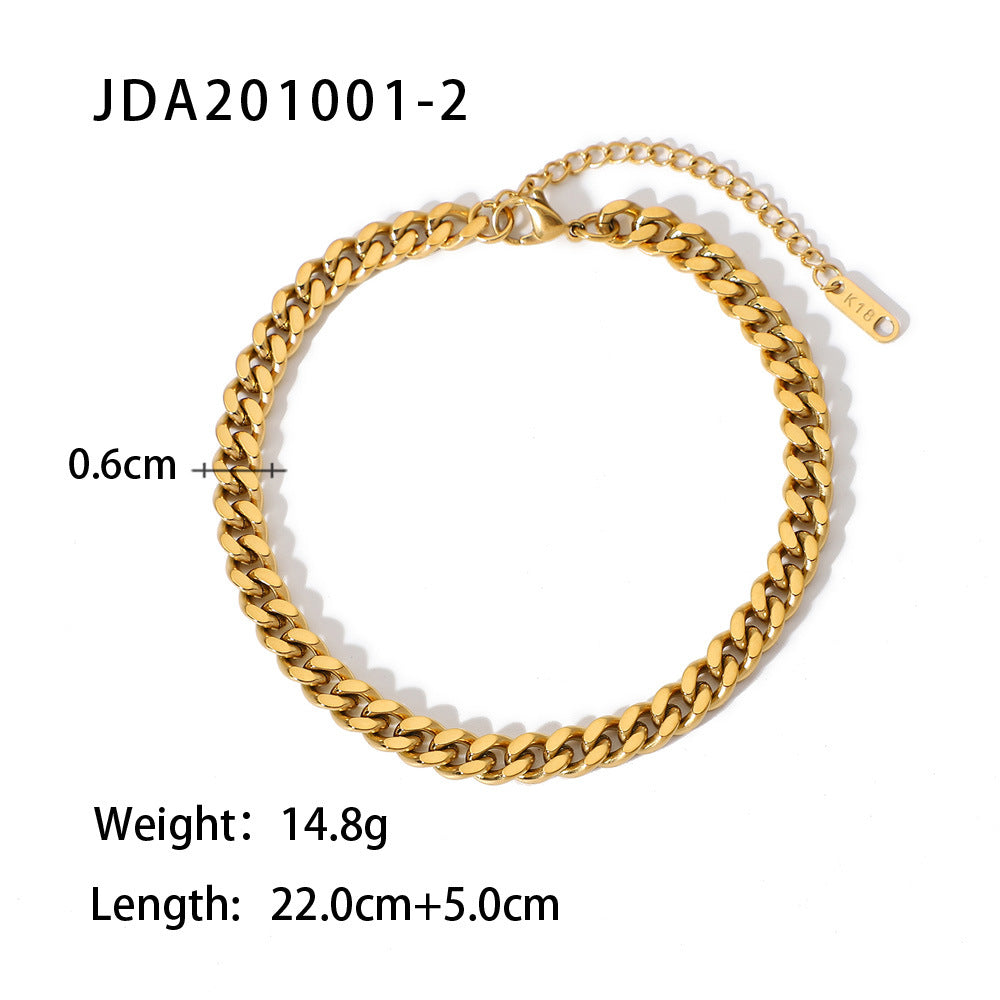 Minimalism Cuban Chain Anklet